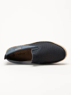 Rieker - Blå slip on skor