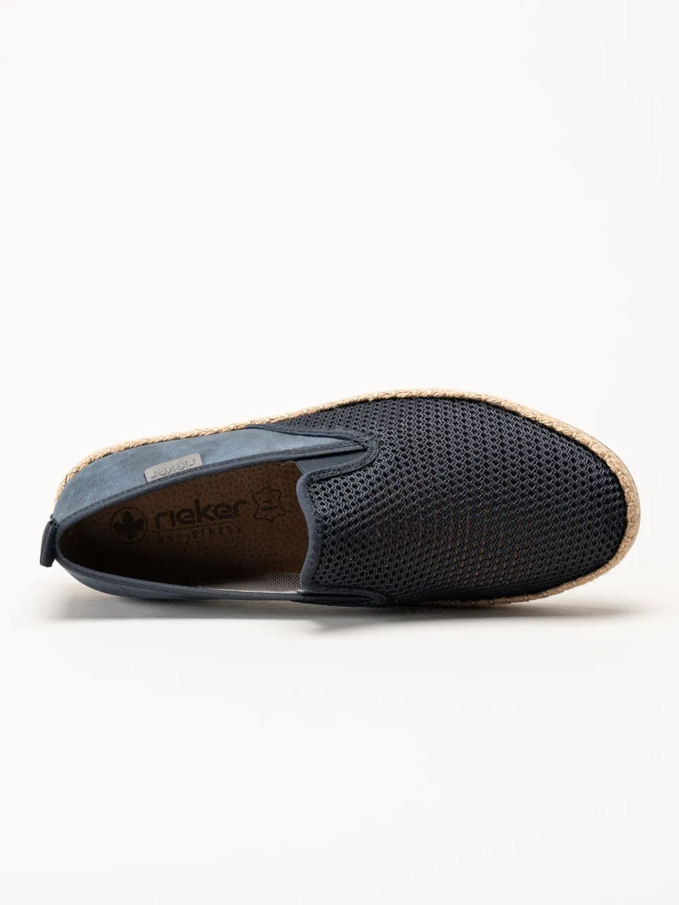 Rieker - Blå slip on skor