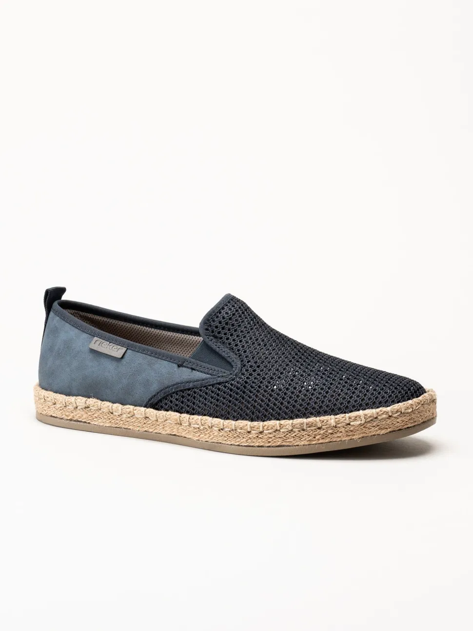 Rieker - Blå slip on skor