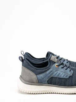 Rieker - Blå slip on sneakers