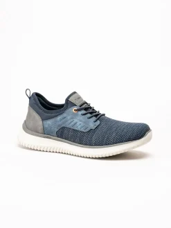 Rieker - Blå slip on sneakers