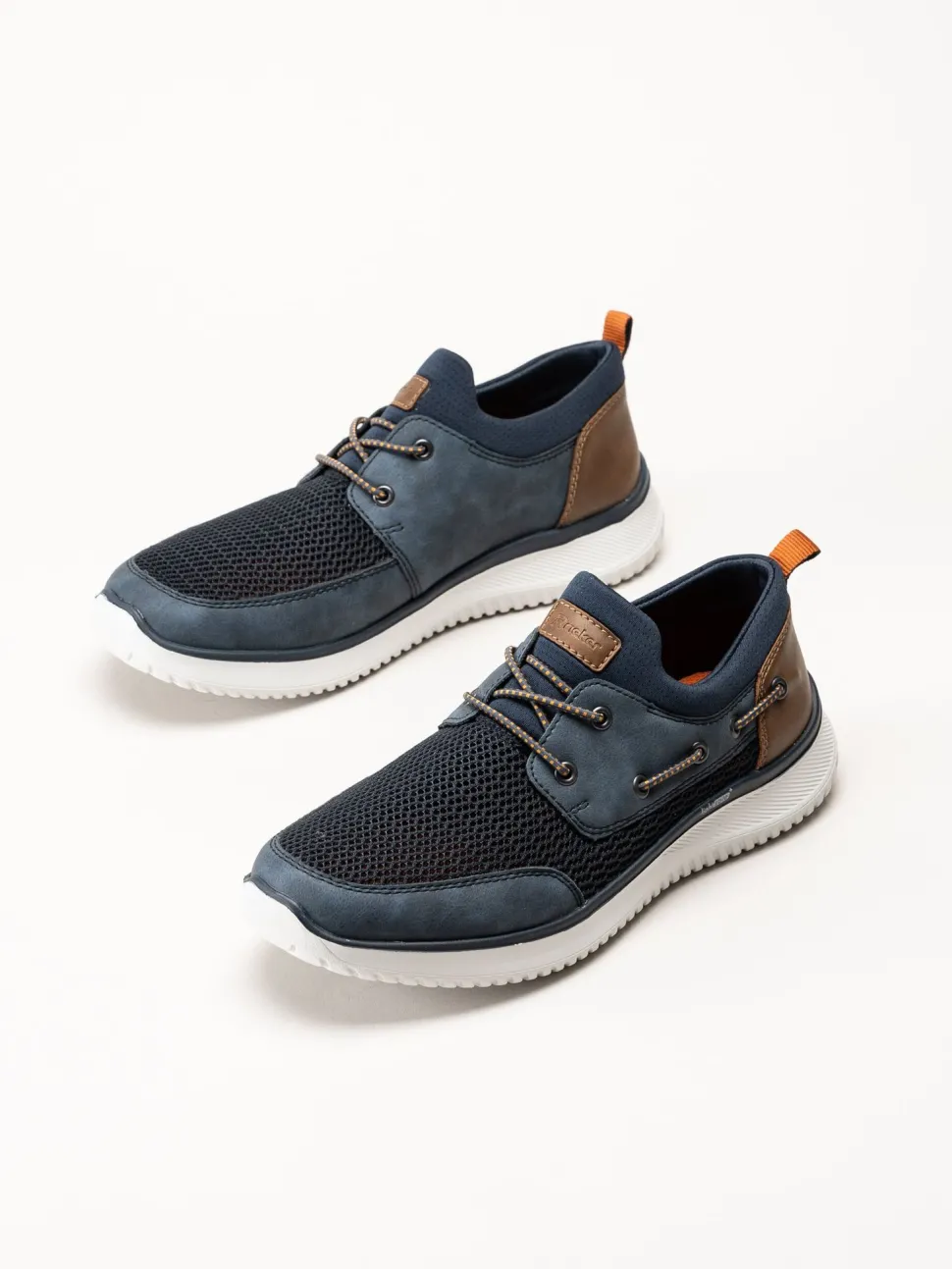 Rieker - Blå sneakers i textil
