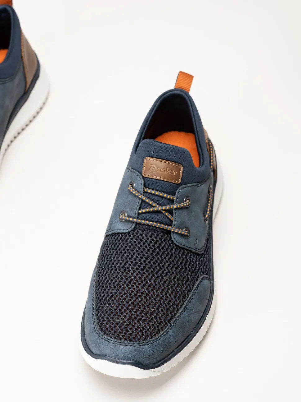 Rieker - Blå sneakers i textil