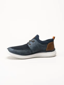Rieker - Blå sneakers i textil
