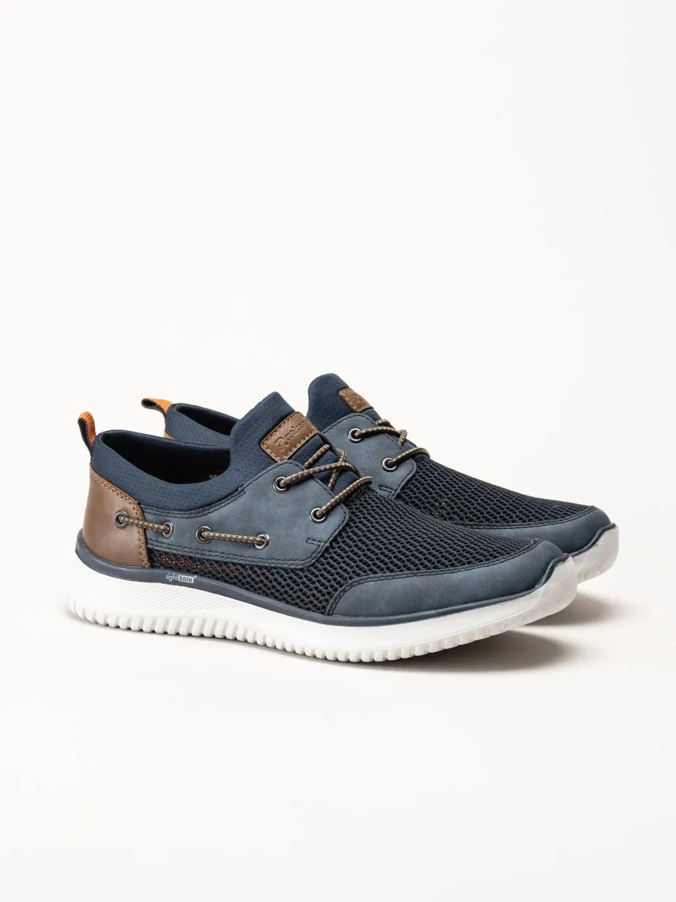 Rieker - Blå sneakers i textil