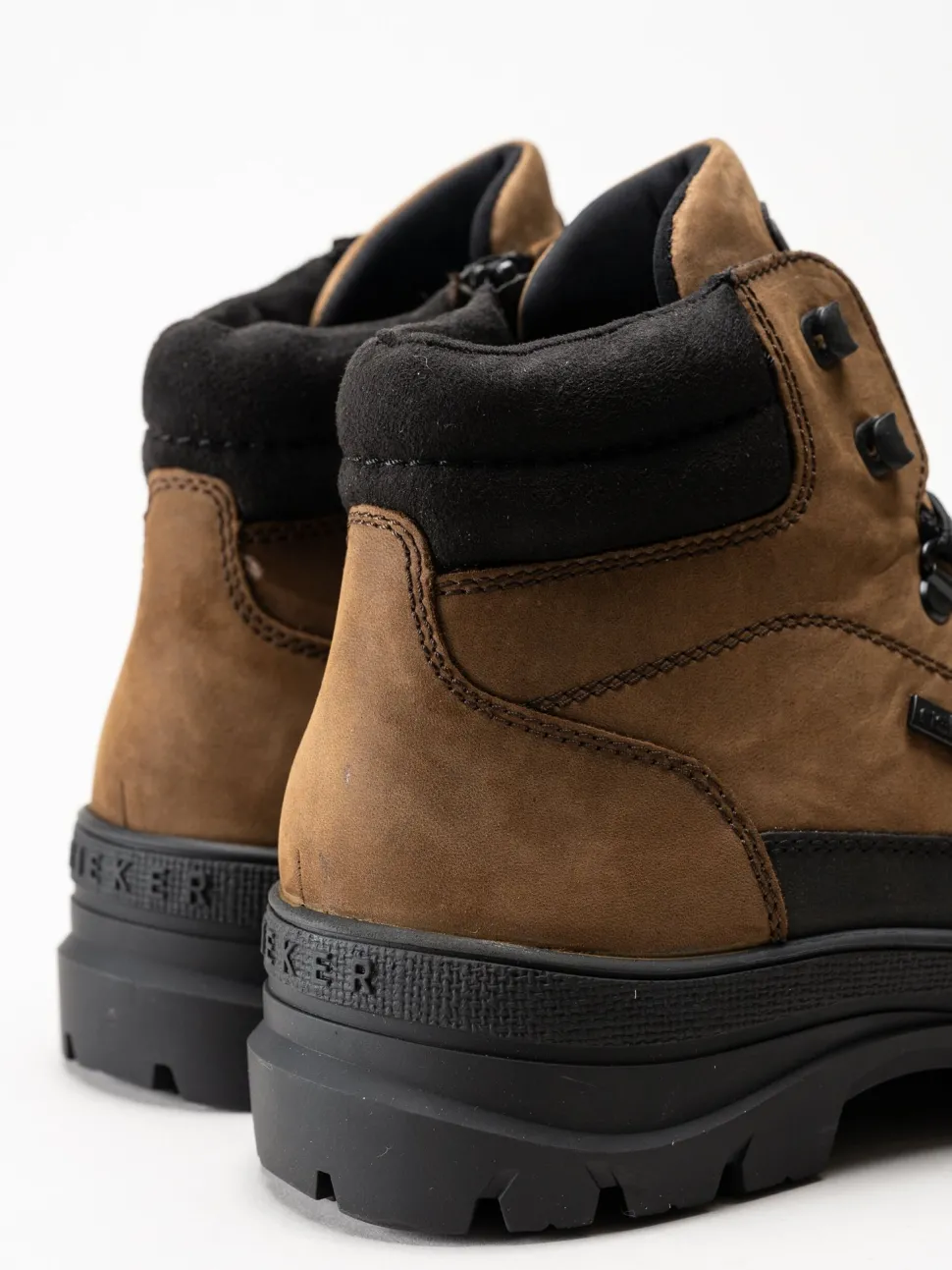 Rieker - Bruna broddkängor i oljad nubuck