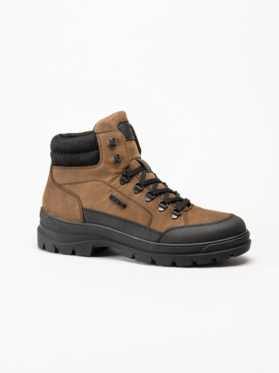 Rieker - Bruna broddkängor i oljad nubuck