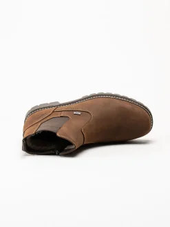 Rieker - Bruna fodrade Chelsea boots i oljad nubuck