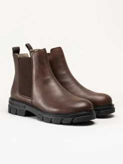 Rieker - Bruna grova chelsea boots i skinn