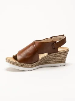 Rieker - Bruna kilklackade sandaletter