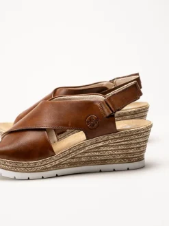 Rieker - Bruna kilklackade sandaletter