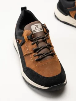 Rieker - Bruna promenadskor i nubuck