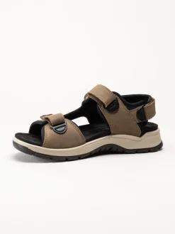 Rieker - Bruna sandaler i nubuck