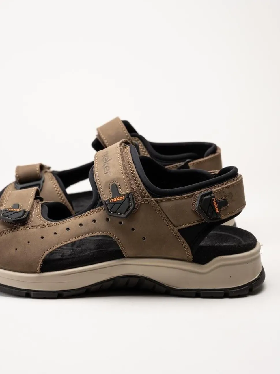 Rieker - Bruna sandaler i nubuck
