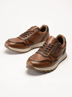 Rieker - Bruna sneakers i skinn