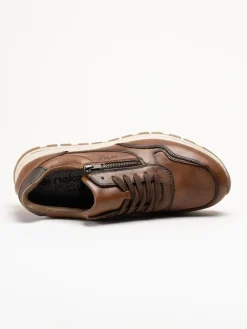 Rieker - Bruna sneakers i skinn