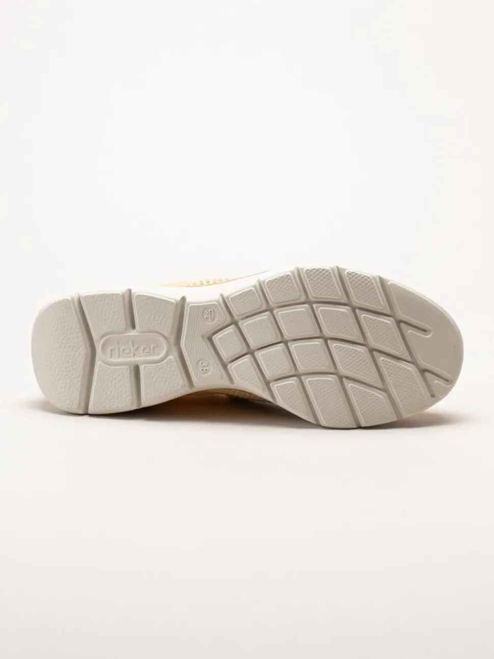 Rieker - Flerfärgade gula slip on skor i textil