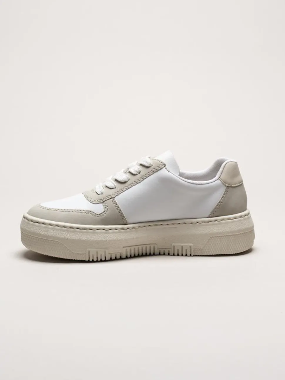 Rieker - Flerfärgad vita platåsneakers