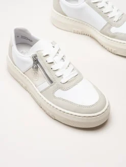 Rieker - Flerfärgad vita platåsneakers