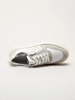 Rieker - Flerfärgad vita platåsneakers