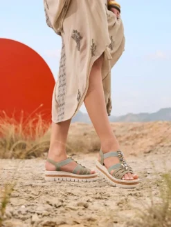 Rieker - Gröna sandaler