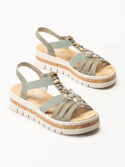 Rieker - Gröna sandaler