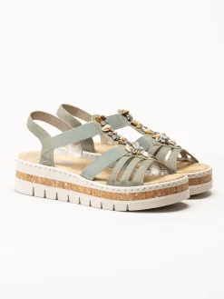 Rieker - Gröna sandaler