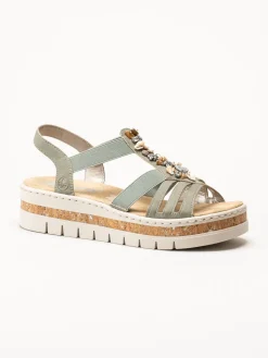 Rieker - Gröna sandaler