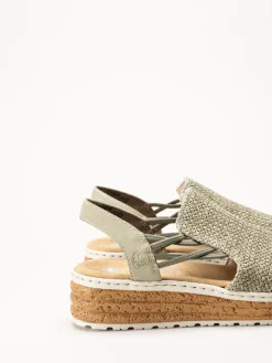 Rieker - Gröna sandaletter