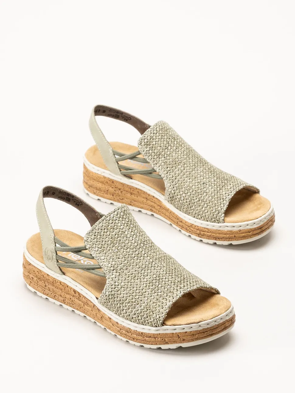 Rieker - Gröna sandaletter
