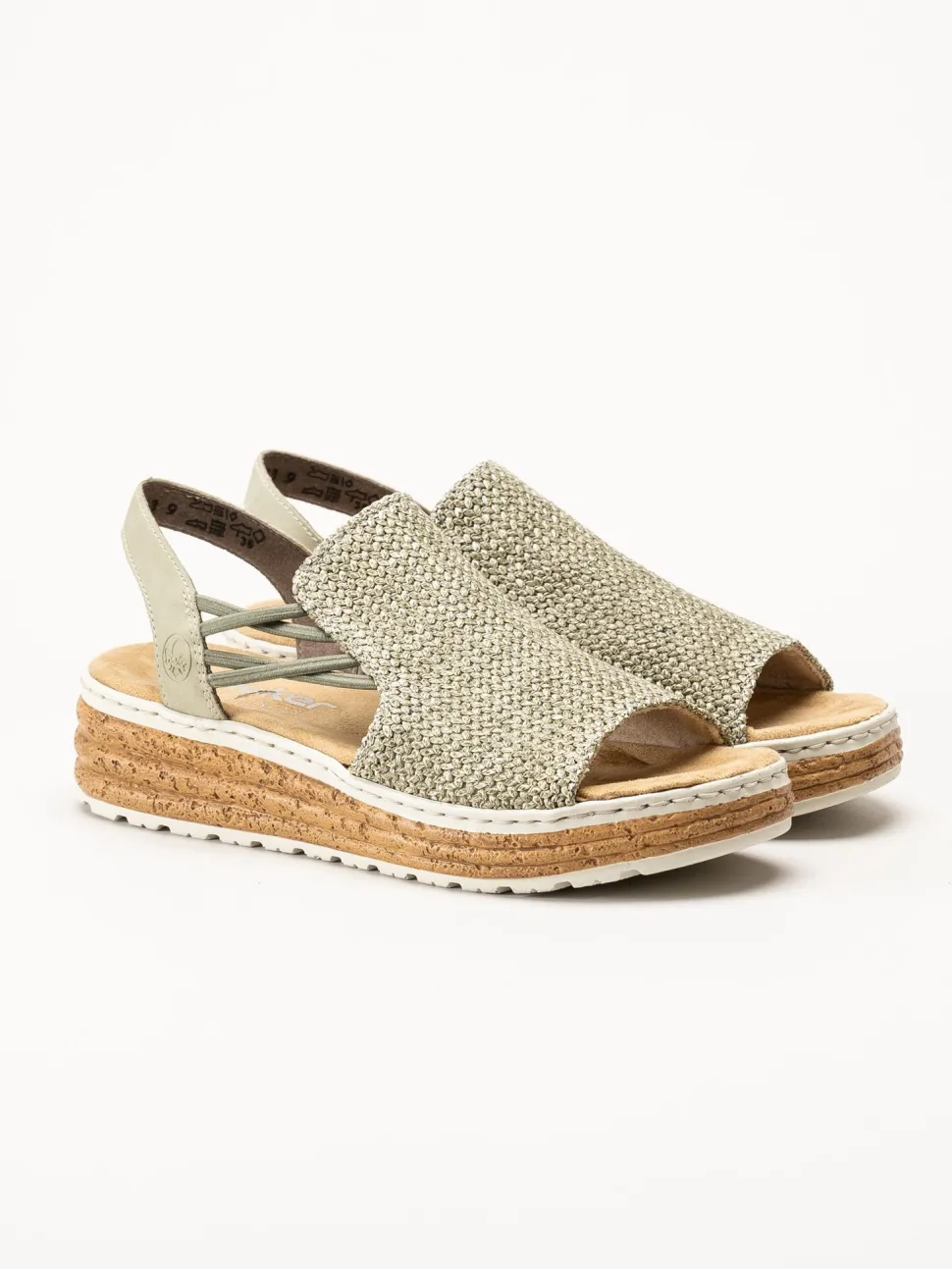 Rieker - Gröna sandaletter