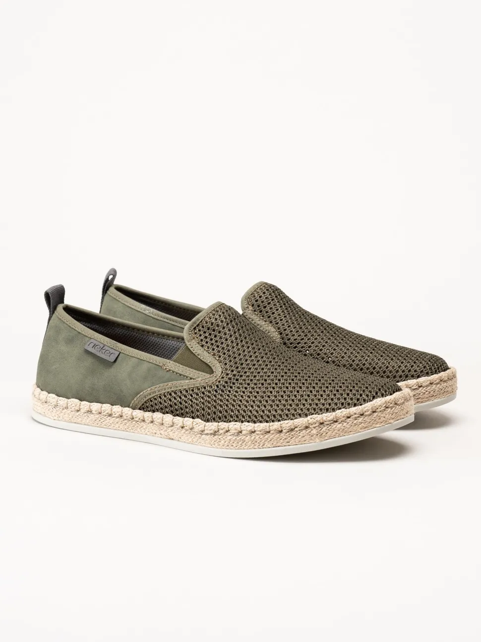 Rieker - Gröna slip on skor
