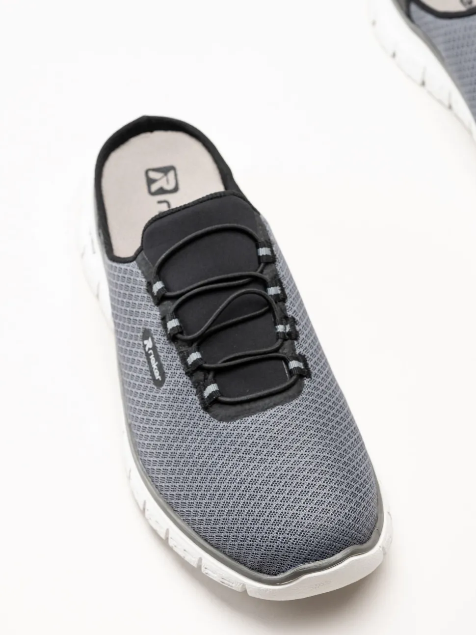 Rieker - Grå slip in sandal