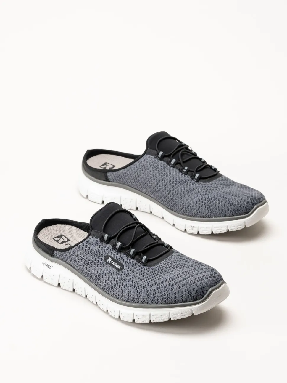 Rieker - Grå slip in sandal