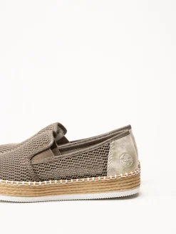 Rieker - Grå slip on skor