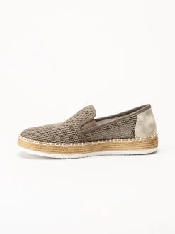 Rieker - Grå slip on skor