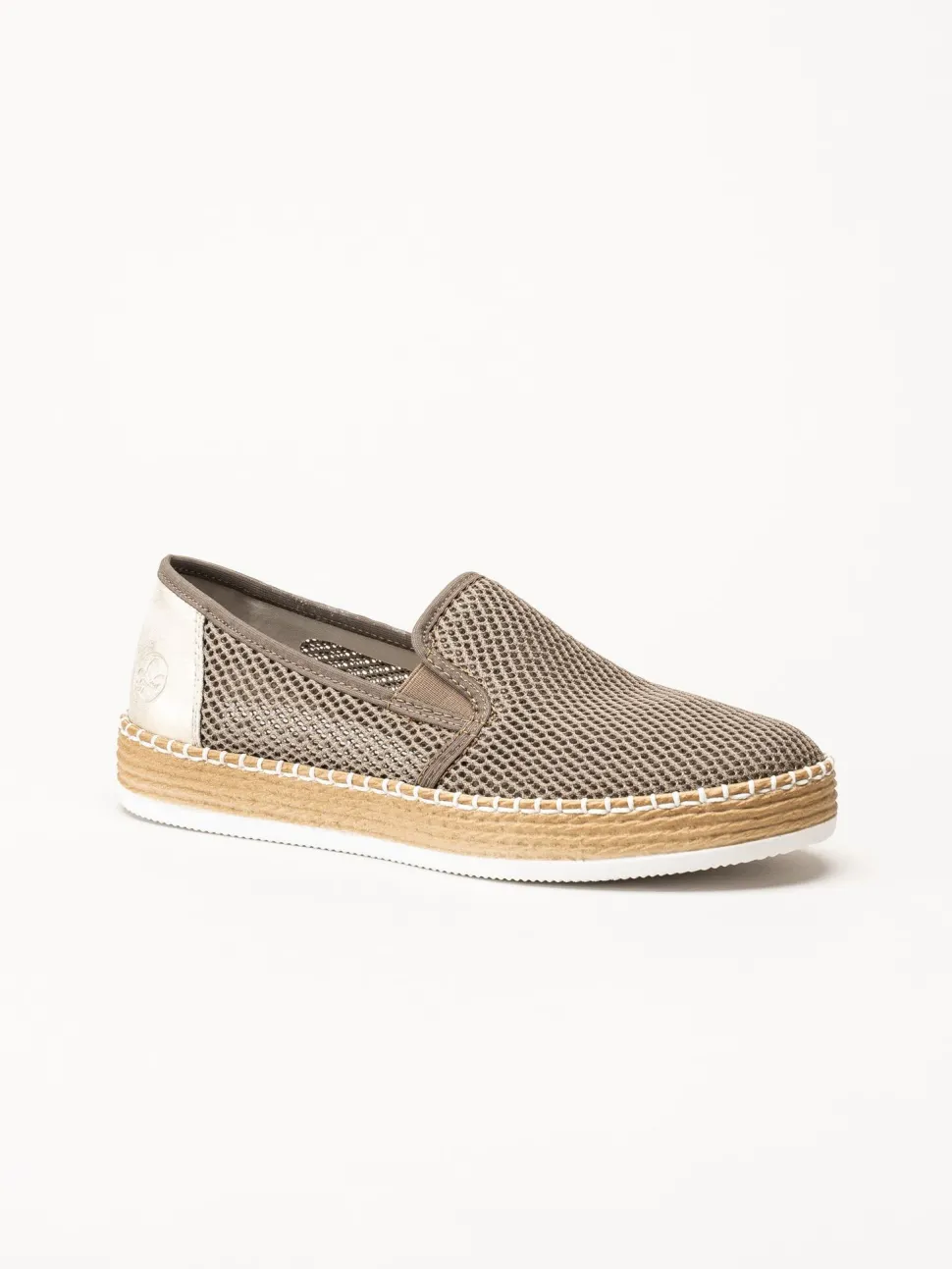 Rieker - Grå slip on skor