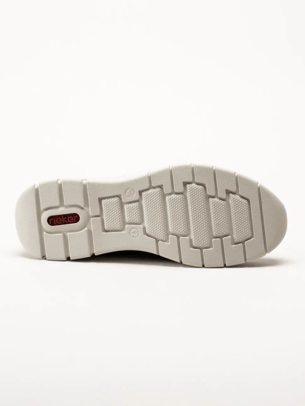 Rieker - Grå slip-on skor i textil