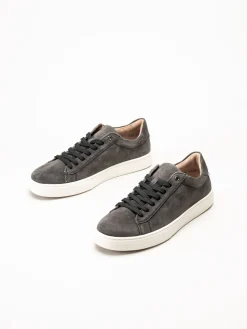 Rieker - Grå sneakers i mocka