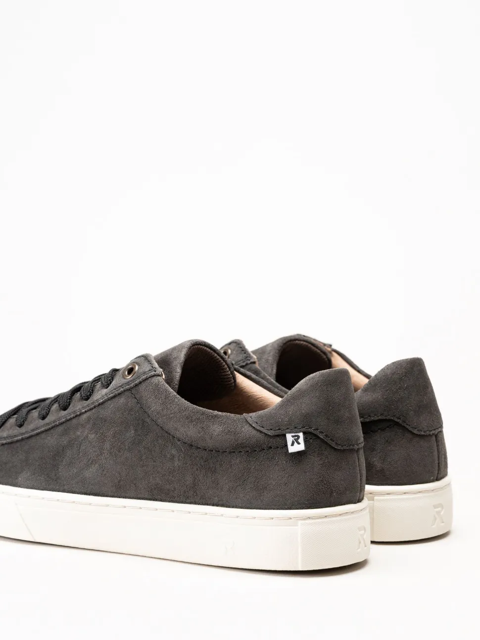 Rieker - Grå sneakers i mocka
