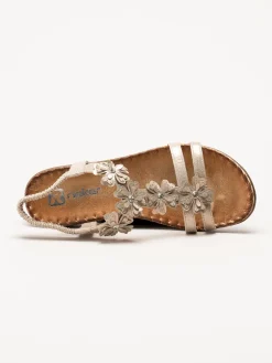 Rieker - Guldfärgade sandaler