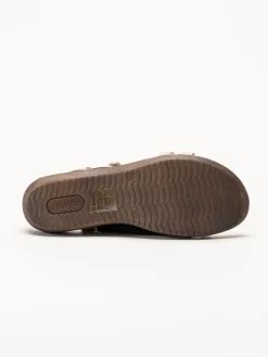 Rieker - Guldfärgade sandaler