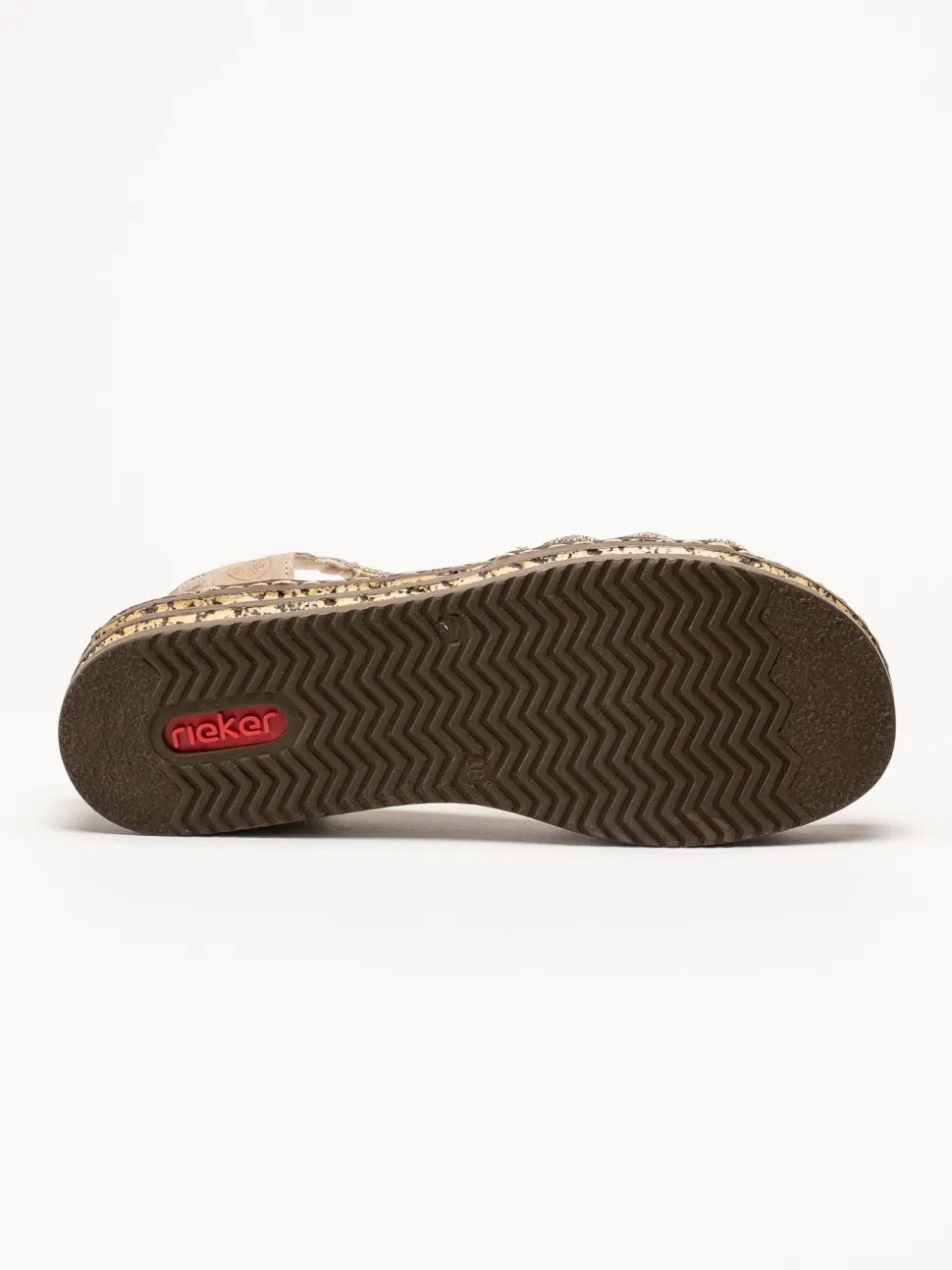 Rieker - Guldfärgade sandaletter