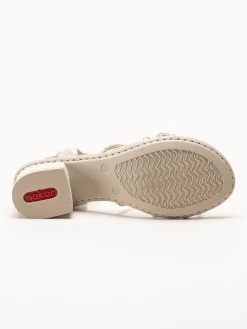 Rieker - Guldfärgade sandaletter