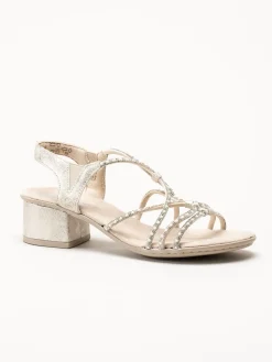Rieker - Guldfärgade sandaletter