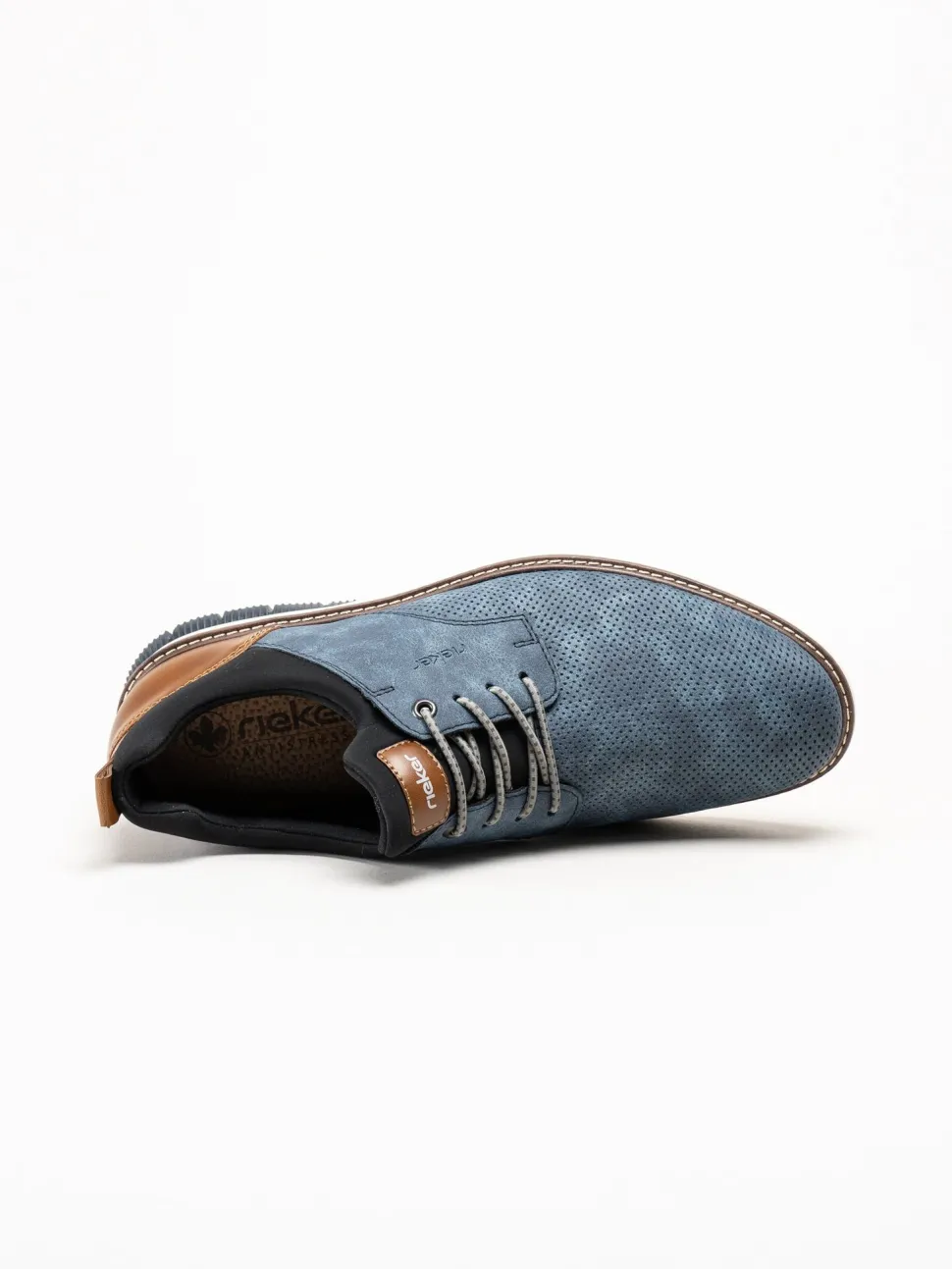 Rieker - Ljusblå slip on sneakers