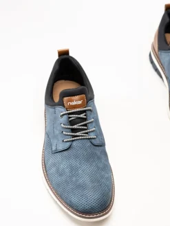 Rieker - Ljusblå slip on sneakers