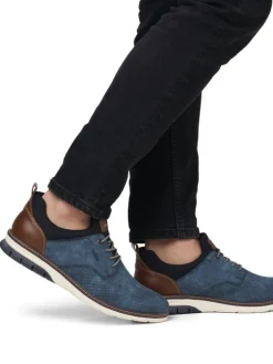 Rieker - Ljusblå slip on sneakers