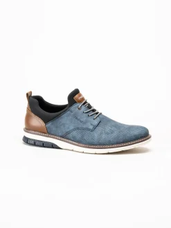 Rieker - Ljusblå slip on sneakers