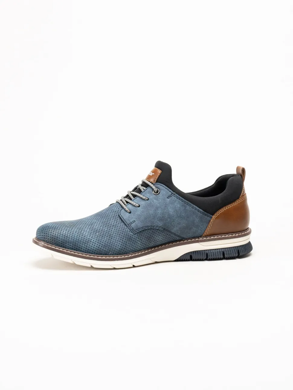 Rieker - Ljusblå slip on sneakers
